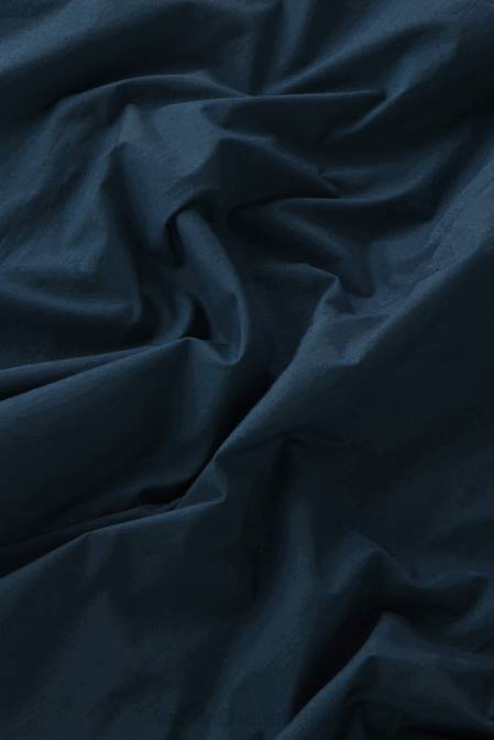 Woolrich Women Midi Dress in Pure Cotton Poplin Melton Blue Clothing J026339