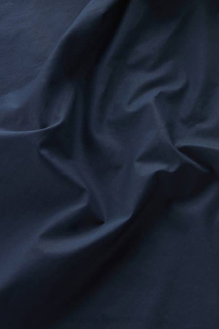 Woolrich Women Poplin Blouse in Pure Cotton Poplin Melton Blue Clothing J026158