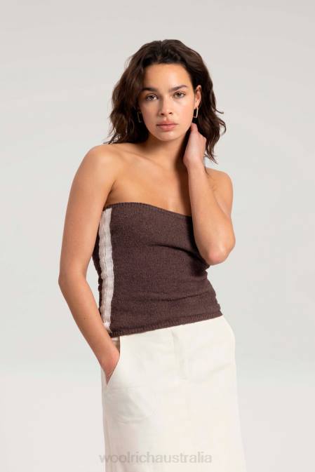 Woolrich Women Bandeau Top-Danielle Cathari Brown Clothing J026154