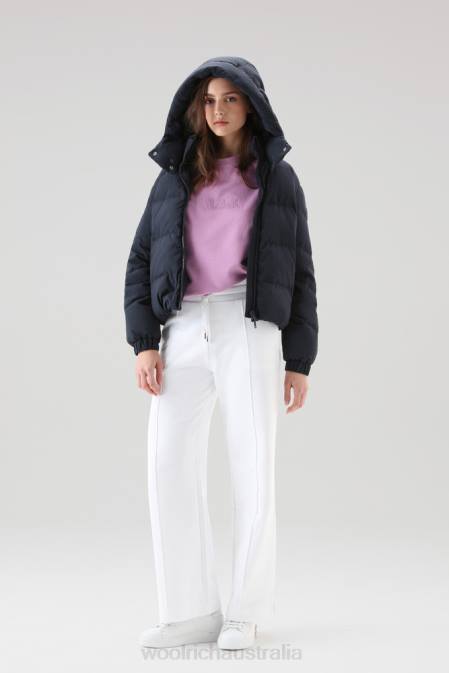 Woolrich Women Pure Cotton Crewneck with Three Quarter Sleeves Smoky Rose Clothing J026127