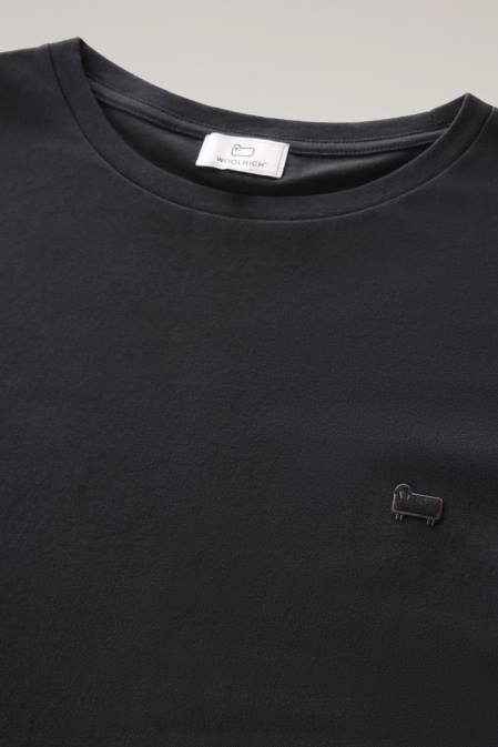 Woolrich Women Cotton Logo T-shirt Black Clothing J026225