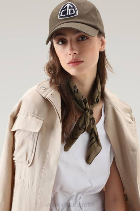 Woolrich Women V-neck T-shirt in Pure Cotton Bright White Clothing J02671