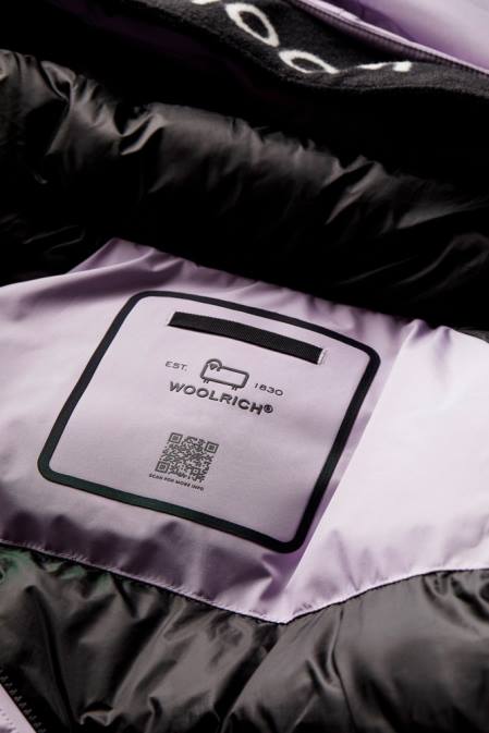 Woolrich Women Harveys Waterproof Jacket in Pertex Revolve Lilac Dawn Clothing J026261