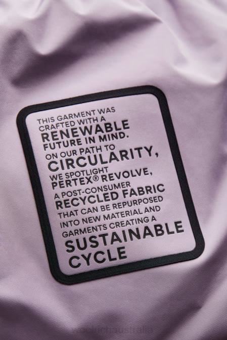 Woolrich Women Harveys Waterproof Jacket in Pertex Revolve Lilac Dawn Clothing J026261