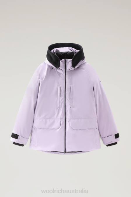 Woolrich Women Harveys Waterproof Jacket in Pertex Revolve Lilac Dawn Clothing J026261