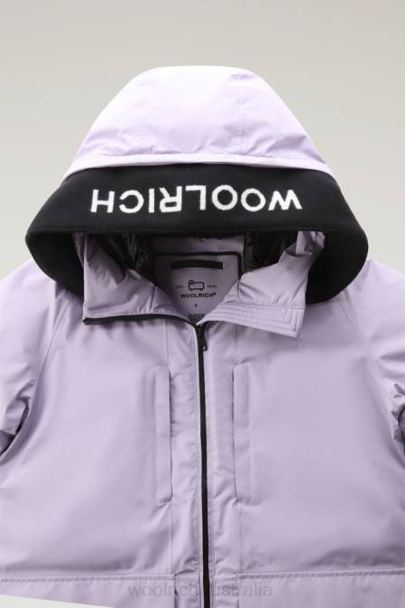 Woolrich Women Harveys Waterproof Jacket in Pertex Revolve Lilac Dawn Clothing J026261