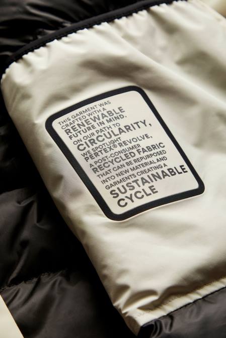 Woolrich Women Harveys Waterproof Jacket in Pertex Revolve Milky Cream Clothing J026250