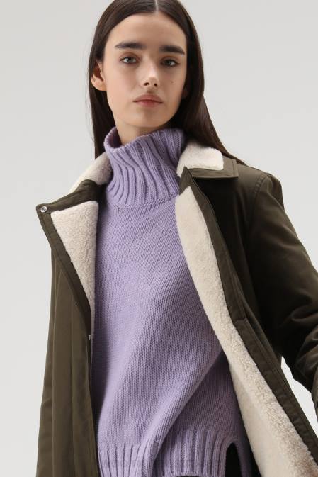 Woolrich Women Latimore Coat with PrimaLoft Padding Dark Green Clothing J026234