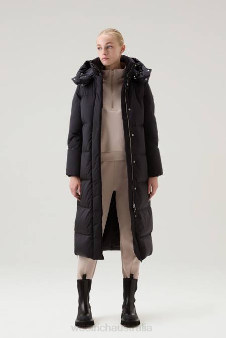 Woolrich Women Aurora Long Parka Black Clothing J026204