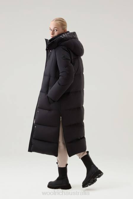 Woolrich Women Aurora Long Parka Black Clothing J026204
