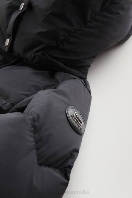 Woolrich Women Aurora Long Parka Black Clothing J026204