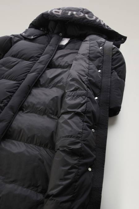 Woolrich Women Aurora Long Parka Black Clothing J026204