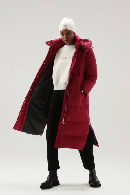 Woolrich Women Aurora Long Parka Bright Beet Clothing J026308
