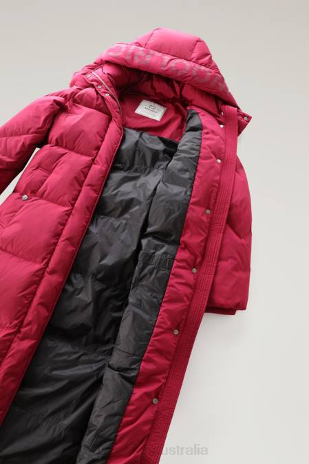 Woolrich Women Aurora Long Parka Bright Beet Clothing J026308