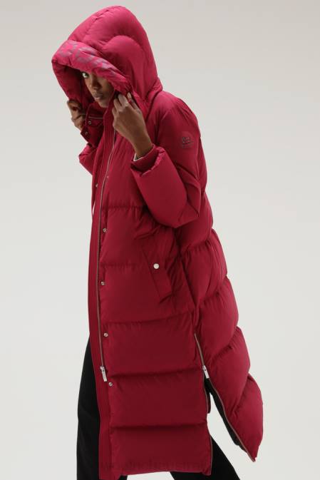 Woolrich Women Aurora Long Parka Bright Beet Clothing J026308