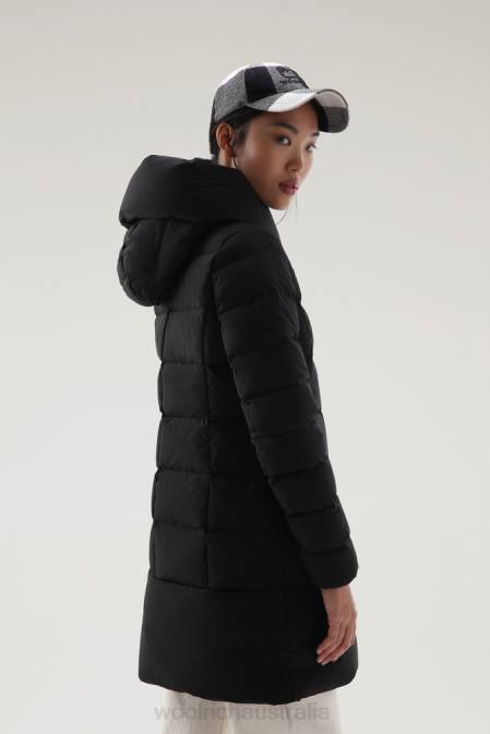 Woolrich Women Puffy Prescott Parka in Urban Touch Black Clothing J026207