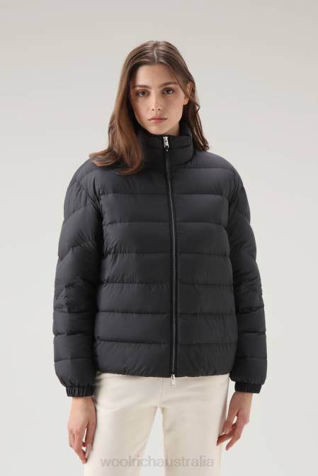 Woolrich Women Ellis Microfiber Down Jacket Black Clothing J026296