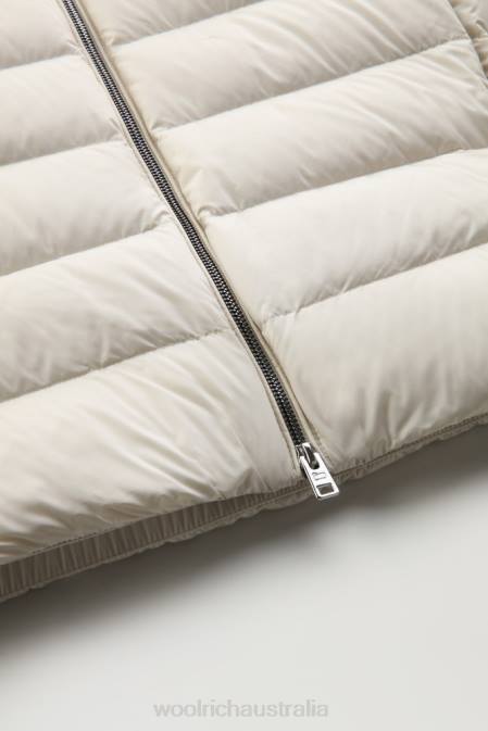 Woolrich Women Ellis Microfiber Down Jacket Milky Cream Clothing J026312