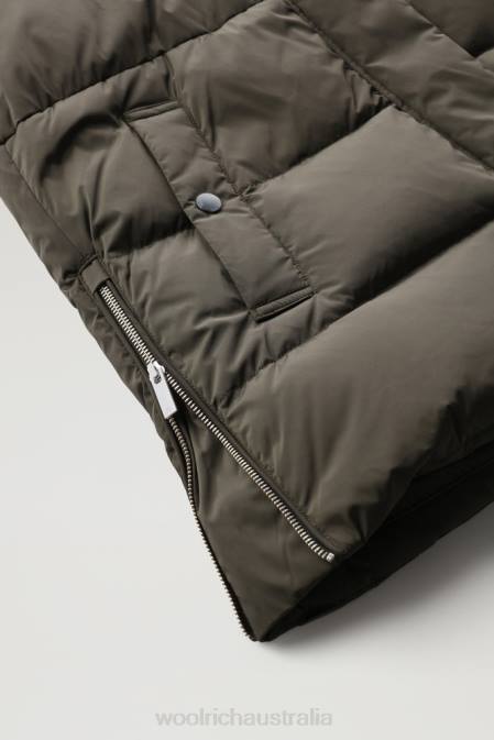 Woolrich Women Alsea Padded Vest Dark Green Clothing J026320