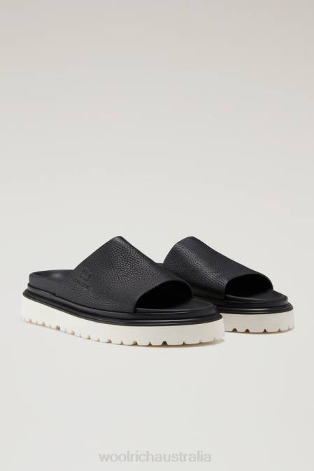 Woolrich Women Sandals with Oversized Sole Black Footwear J026123